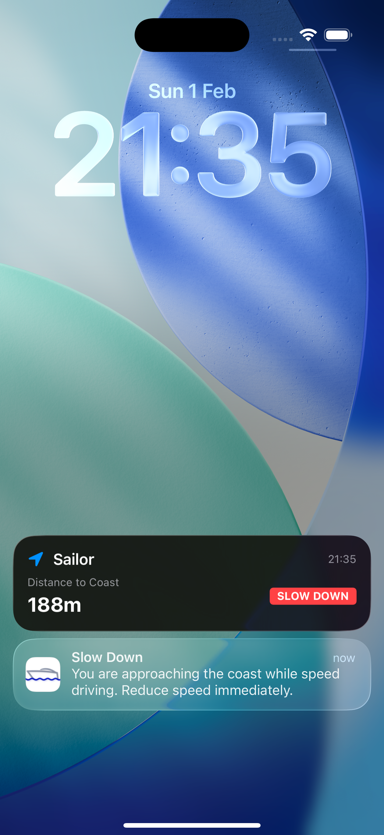 Sailor Lock Screen Tracking