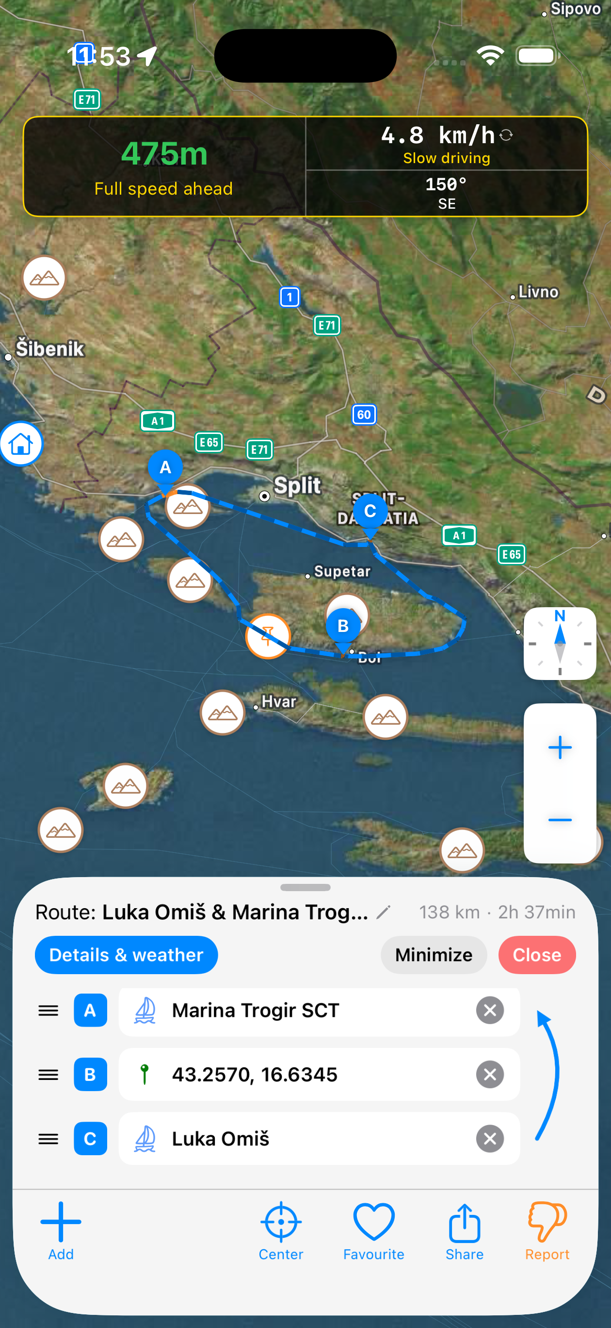 Sailor Route Planning